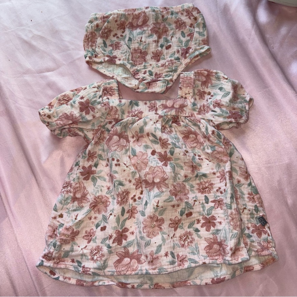 Modern Moments Baby Dress with Floral Design